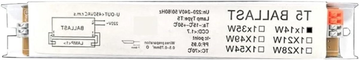 Elektronisch voorschakelapparaat - TL-lamp ballast - Verlichting optimaliseren - Energiebesparend systeem - 1x1x1 cm - Niet gespecificeerd