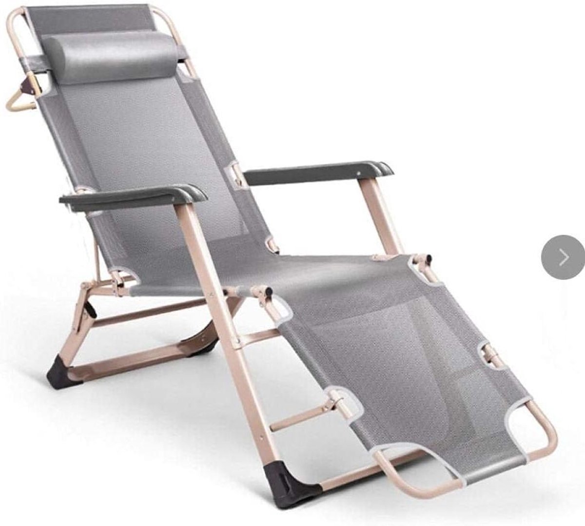 Zwaartekracht Tuin Liggende, Opvouwbare Draagbare Ligstoel, Pure Kleur Zero-Gravity Tuin Ligstoel, Zomer Outdoor Camping Ligstoel, met Kussen