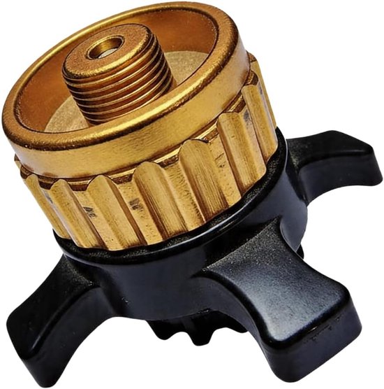 Gasadapter - Kookbenodigdheden - Kamperen Buiten - Snelkoppeling Ventiel - Compact Formaat - Zilver — afbeelding 3