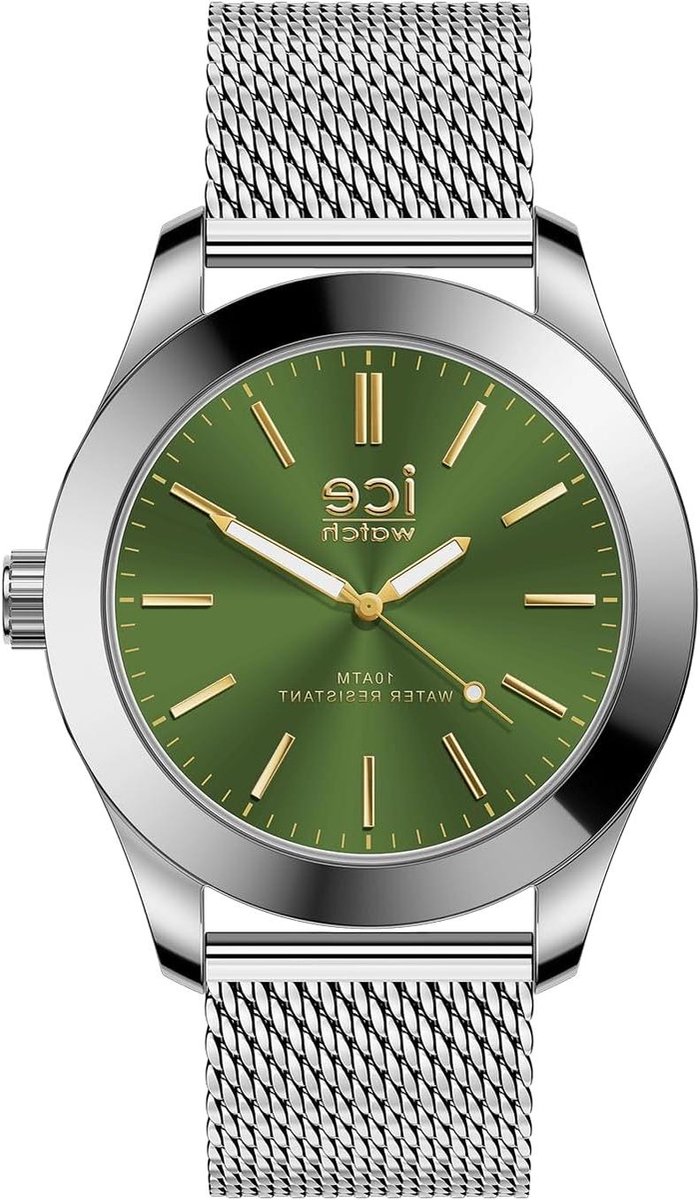 Analoge Herenhorloge - Polshorloge Metaal - Dagelijks Gebruik - Groen Wijzerplaat - 38 mm Kast - Zilver Groen