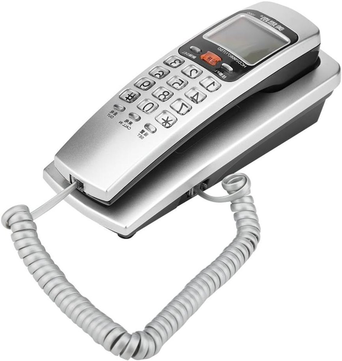 Vaste Telefoon - Bedrade Telefoon - Thuis Bellen - Nummerherkenning - Standaard Formaat - Zilver
