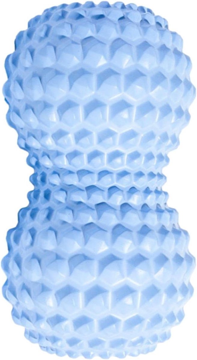 Voetmassagebal - Dubbele bal - Spierontspanning - Ergonomisch ontwerp - 16 cm - Blauw