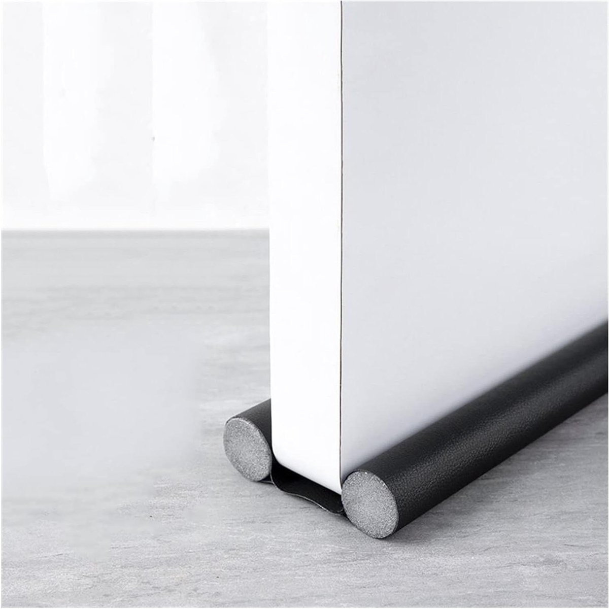 Deur Cold Blocker Lengte 94cm/37" (Kleur : PU BLACK, Size : 2 stuks)