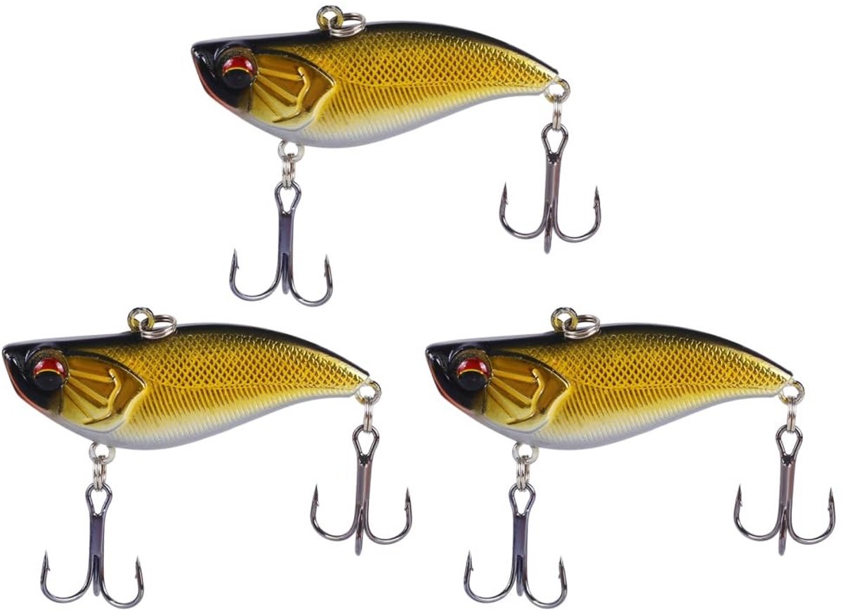 Dailygoods - Crankbait Lipless Visaas met Rammelaar (3 Stuks)