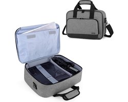 Projector Tas, Draagtas voor Projector met Accessoire Vakken (Compatibel met Optoma, Epson, BenQ en andere Projectoren), 39,4 CM x 28 CM x 13,5 CM (Grijs)