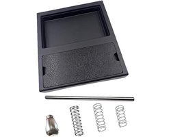 Lage Lekbak - Espresso Accessoires - Koffie Bereiden - Verstelbare Druk - 23 cm Breed - Zwart