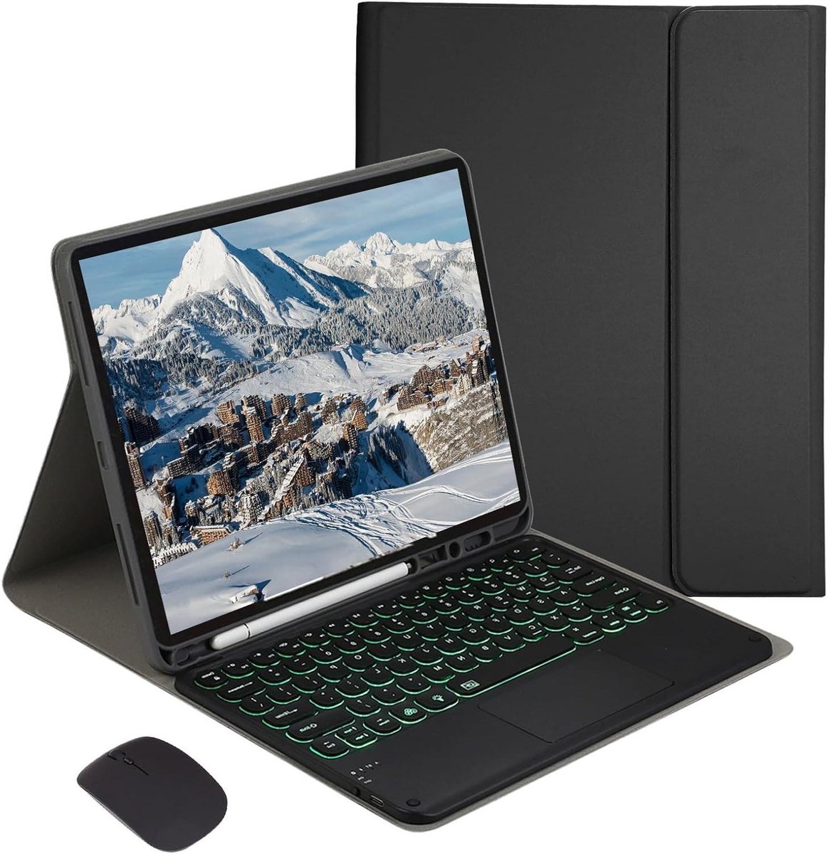 Toetsenbord Hoes - Tablet Accessoire - Productiviteit Verhogen - Met Touchpad - 13 Inch - Zwart