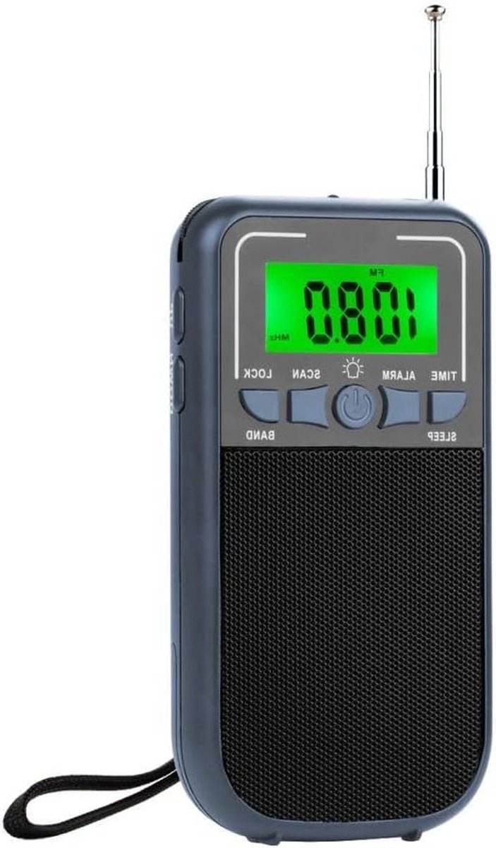 Draagbare Pocket Radio - Compacte Ontvanger - Reizen en Buiten - AM FM SW Banden