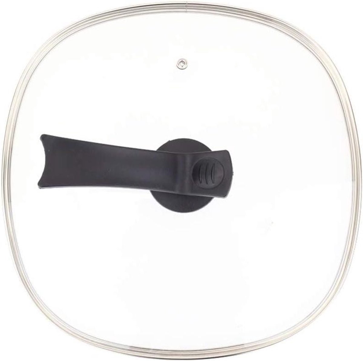 Glazen Pan Deksel - Universeel Deksel - Koken en Stoven - Gehard Glas - 30 cm Vierkant - Transparant