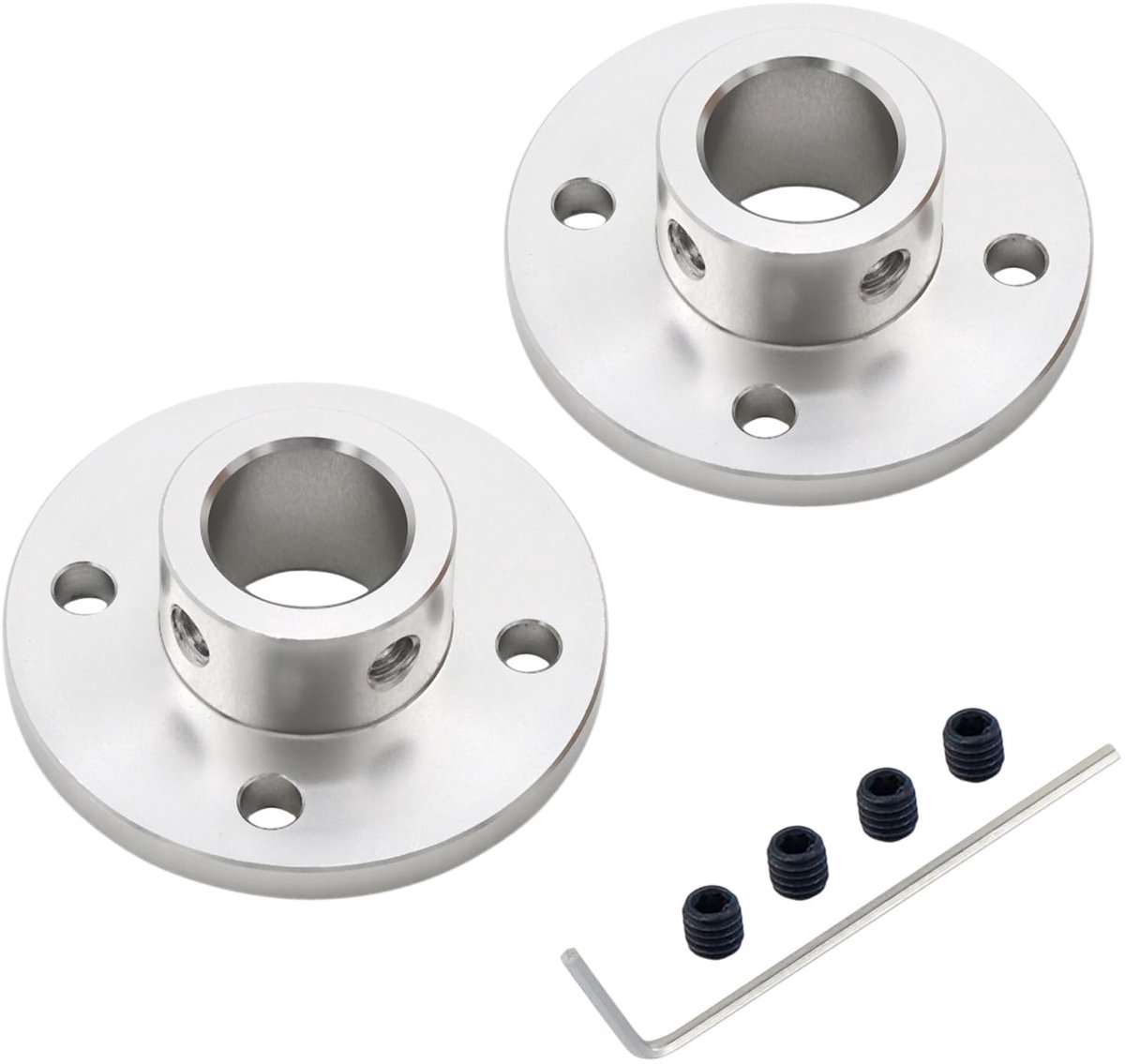 Dailygoods - Dailygoody - Aluminium Flens Koppeling - 2x 16mm - Voor Motoren en DIY Projecten - Hoge Kwaliteit - Duurzaam Materiaal - Verbindingselement - Geschikt