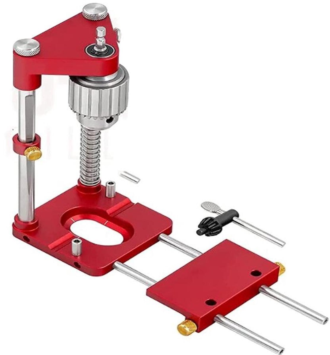 Dailygoods - Dailygoody - Houtbewerking Boor Locator - Precisie Positioner Tool - Verstelbaar en Compact - Voor Houtbewerking - Ideaal voor Klussers - Inclusief Po...