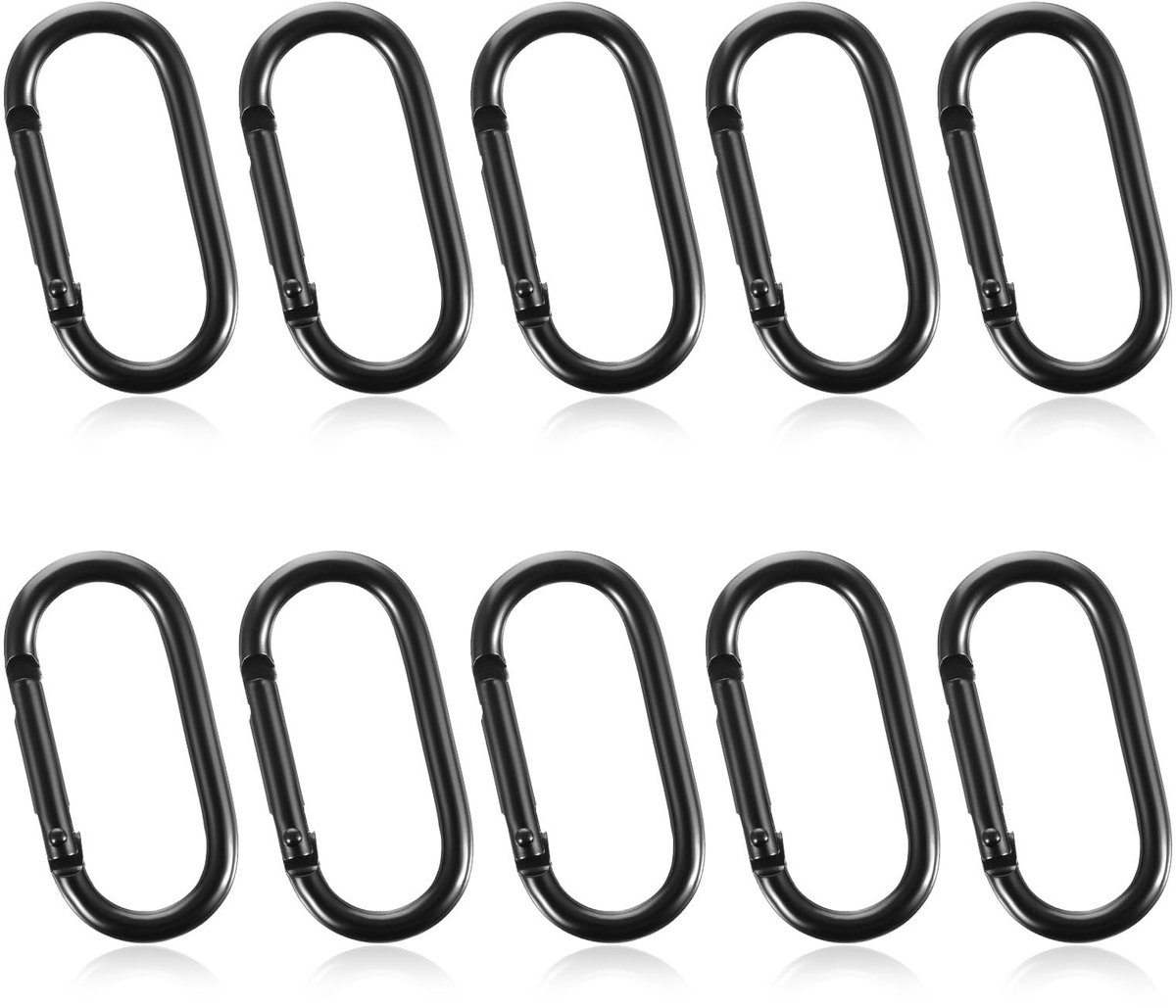 Dailygoods - 10 Stuks Mini Karabijnhaak Clips voor Sleutelhangers