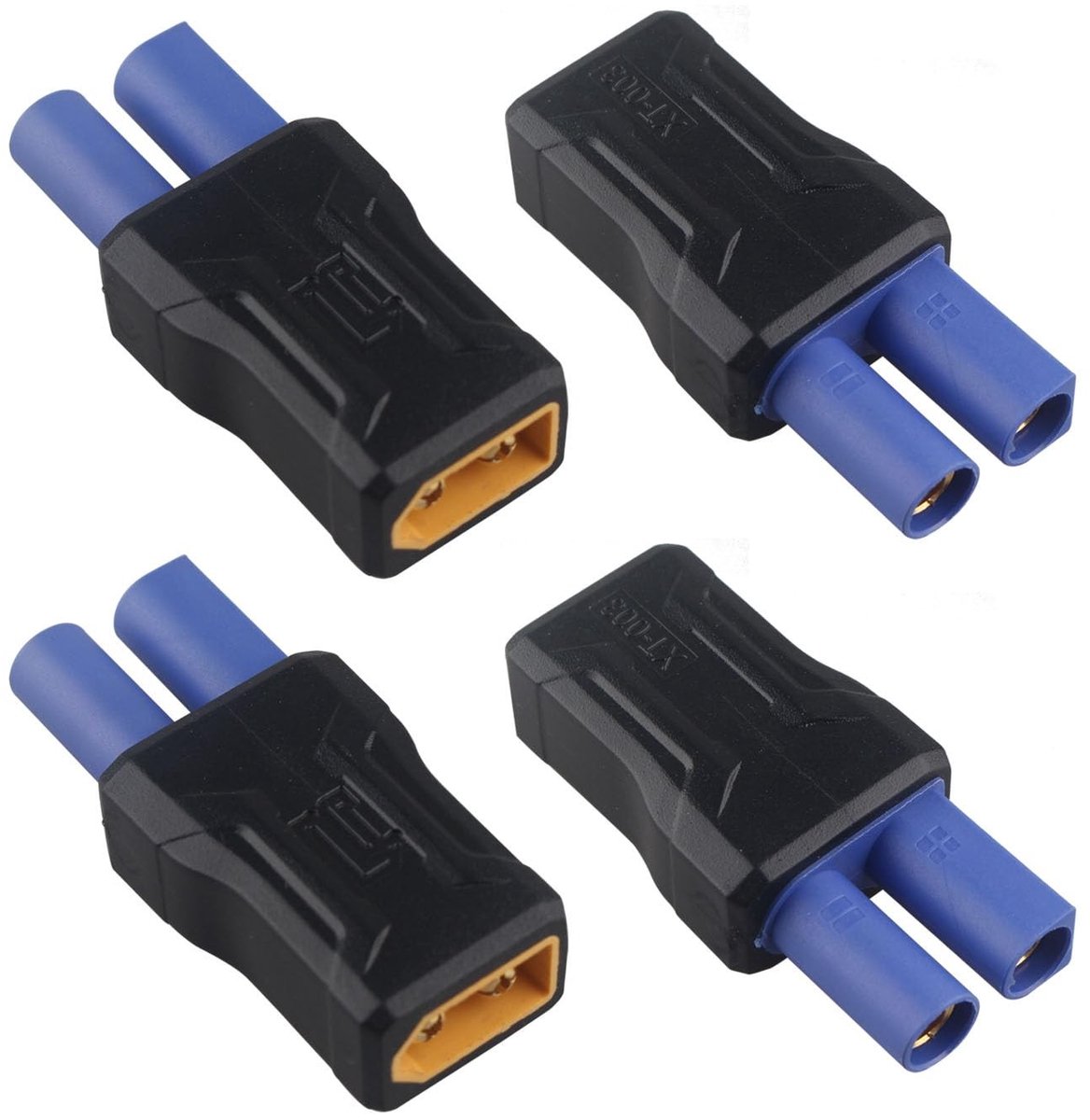 Dailygoods - Set van 4 EC5 naar XT60 Mannelijke Connector Adapters