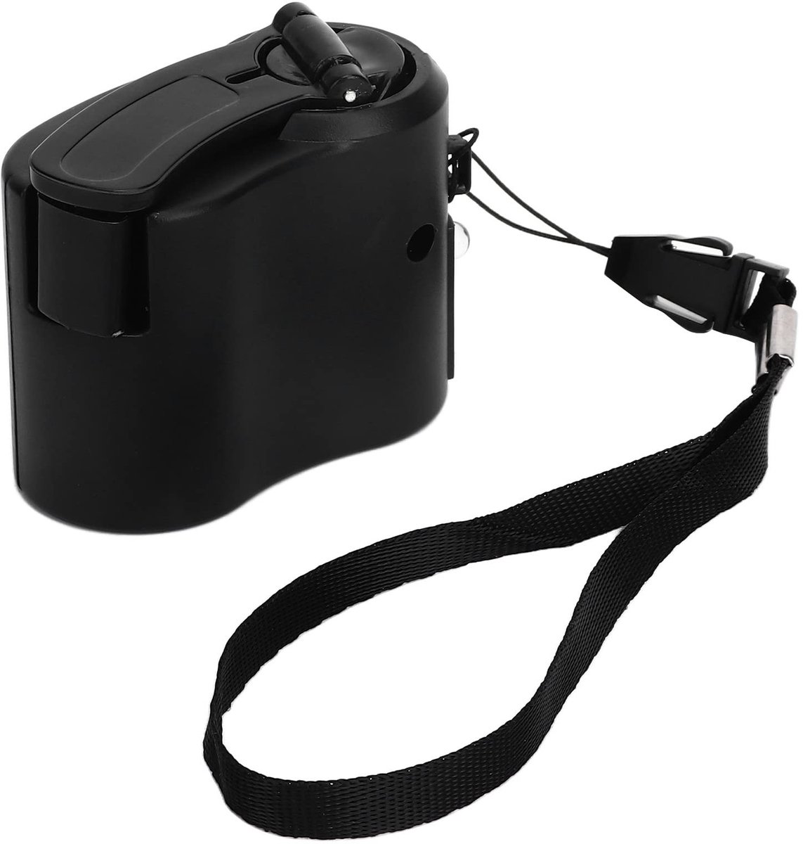 Dailygoods - Dailygoody - Draagbare handslinger-oplader - USB-oplader - Ideaal voor buitenactiviteiten - Zwart - Noodoplader - Voor kamperen en wandelen - Compact ..