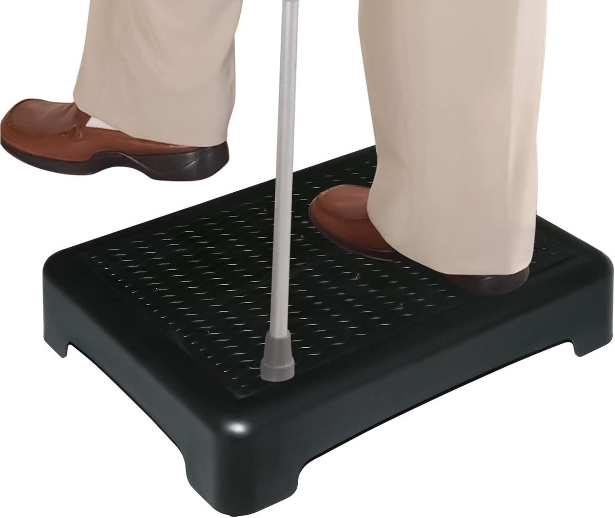 Stapkruk - Hulpkruk - Mobiliteit Verbeteren - Vochtbestendig - 9 cm Hoog - Zwart