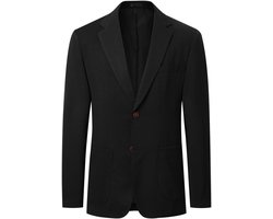 ALLTHEMEN Heren Blazer met Notch Lape - Gegolfd Patroon - XL