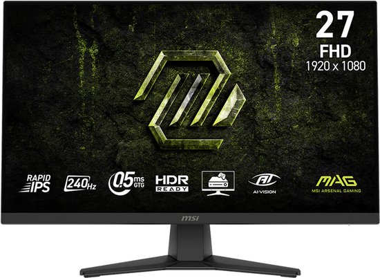MSI MAG 272F X24 – Rapid IPS Gaming Monitor – Full HD 240hz – 27 inch