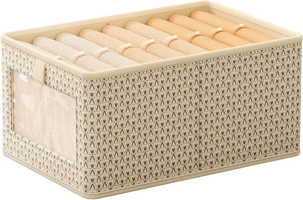 Kleding Organizer - Lade Opberger - Kast Ordenen - Opvouwbaar en Wasbaar - 1 Stuks - Beige