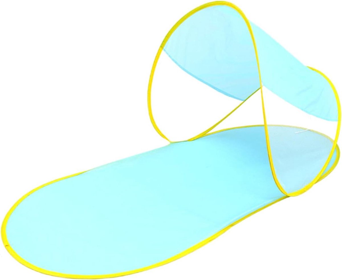 Strandtent Opvouwbaar - Pop-up Luifel - Zon Beschermen - 360 Graden Ventilatie - 140x70x65 cm - Blauw