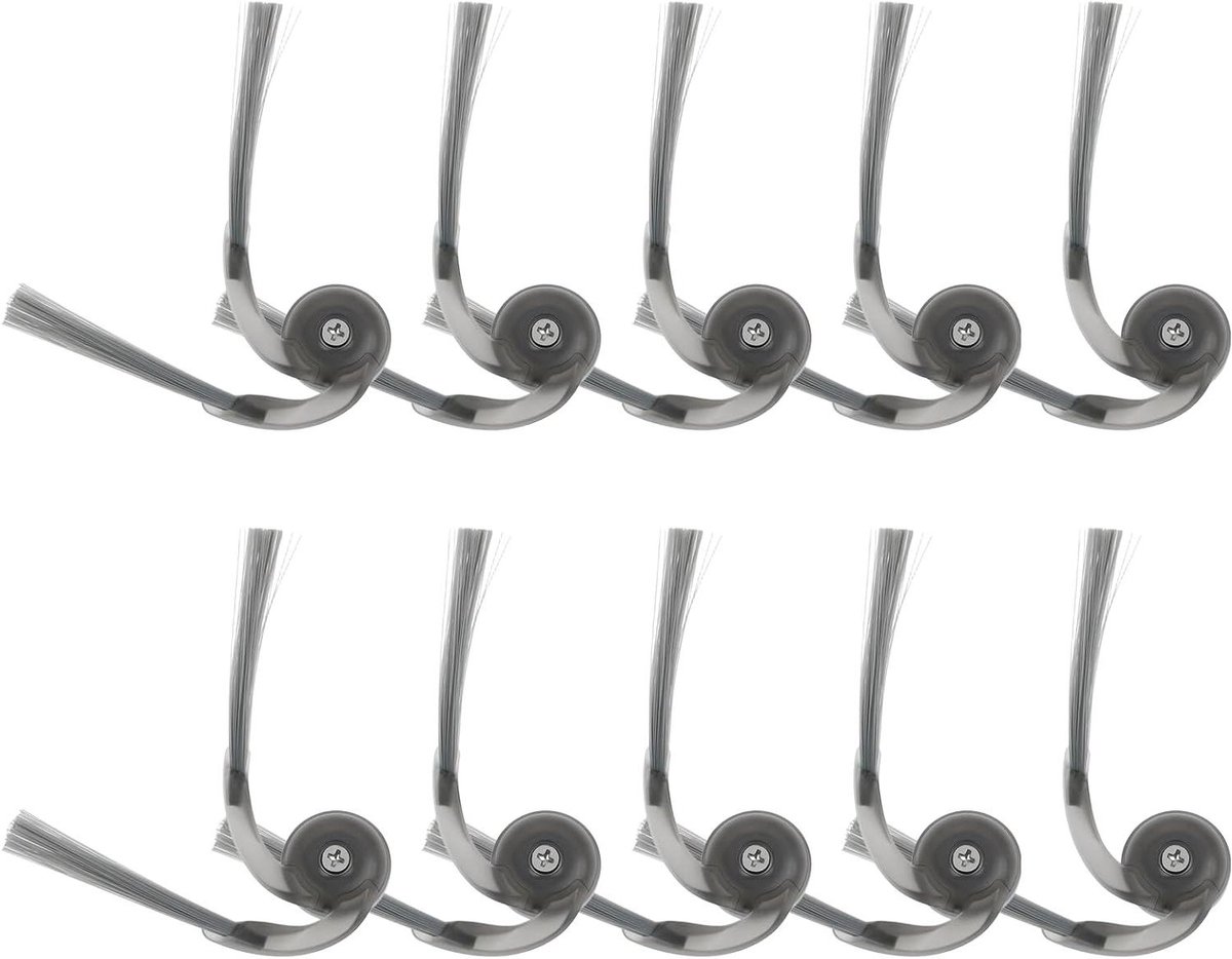 Stofzuiger Zijborstels - Reserveonderdelen - Robot Schoonmaken - Slijtvast Nylon ABS - 10 Stuks - Grijs