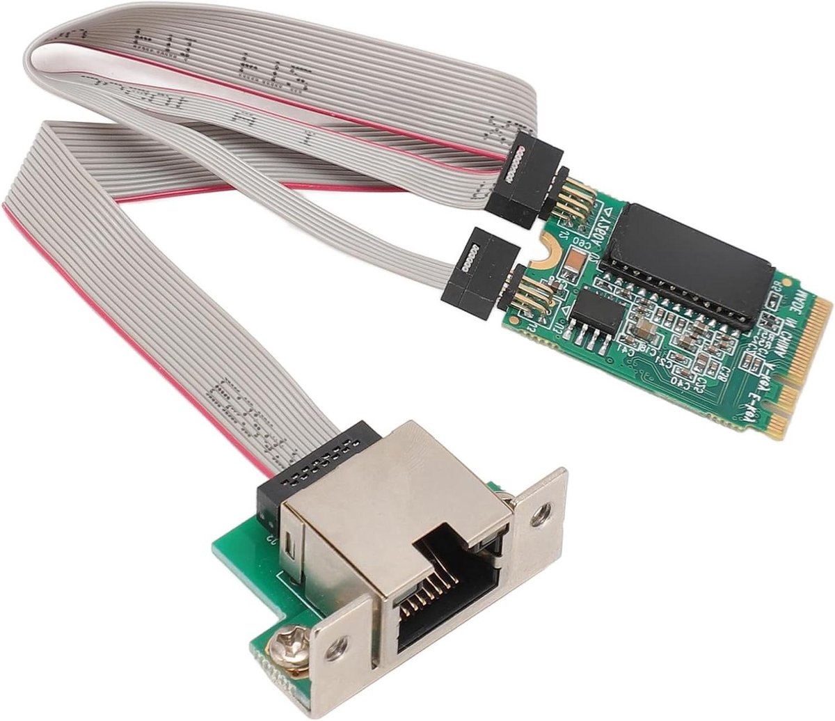 Gigabit Netwerkkaart - Ethernet Adapter - Industriële Computers - I210AT Chip - M.2 A+E - Groen