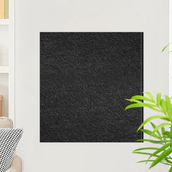 Dartbord Wandbescherming - Vilt Achterwand - Beschermt Muren - Geluiddempend Materiaal - 60 x 60 cm - Zwart — afbeelding 2