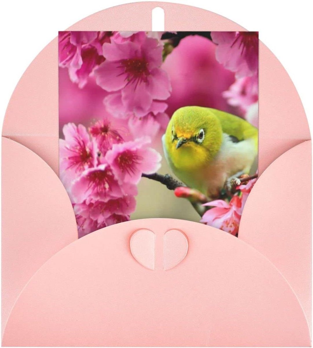 Wenskaart - Jubileumkaart Bedankkaart - Groeten Delen - Parelmoer Papier - 102 x 152 cm - Roze