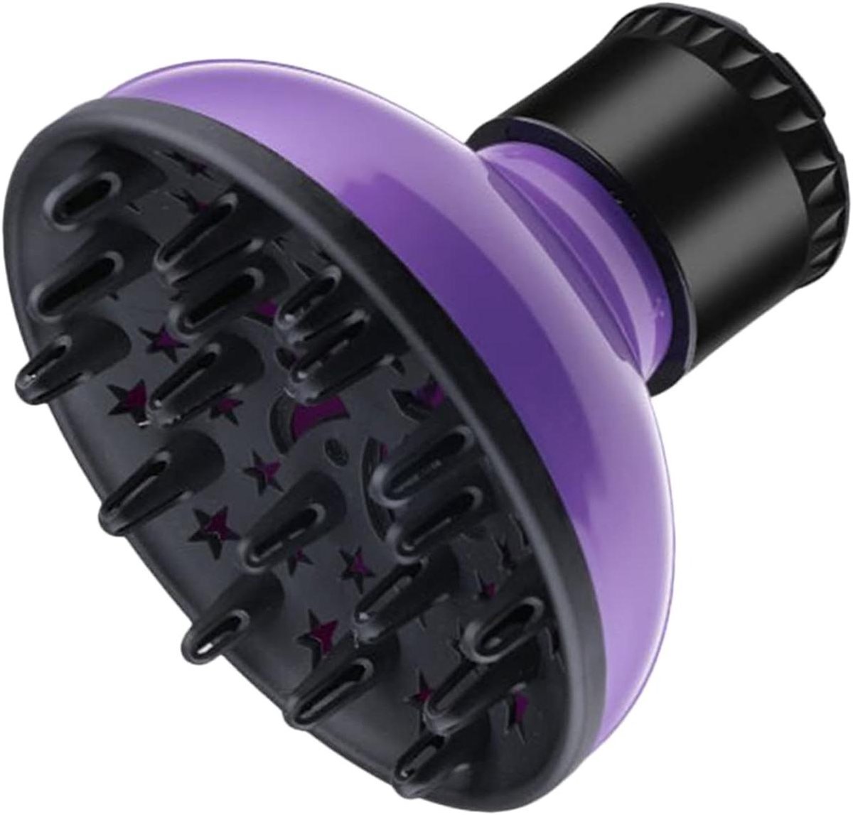 Haardroger Diffuser - Krulkap Opzetstuk - Haar Stylen - Universele Pasvorm - 16.3x16.2cm - Paars