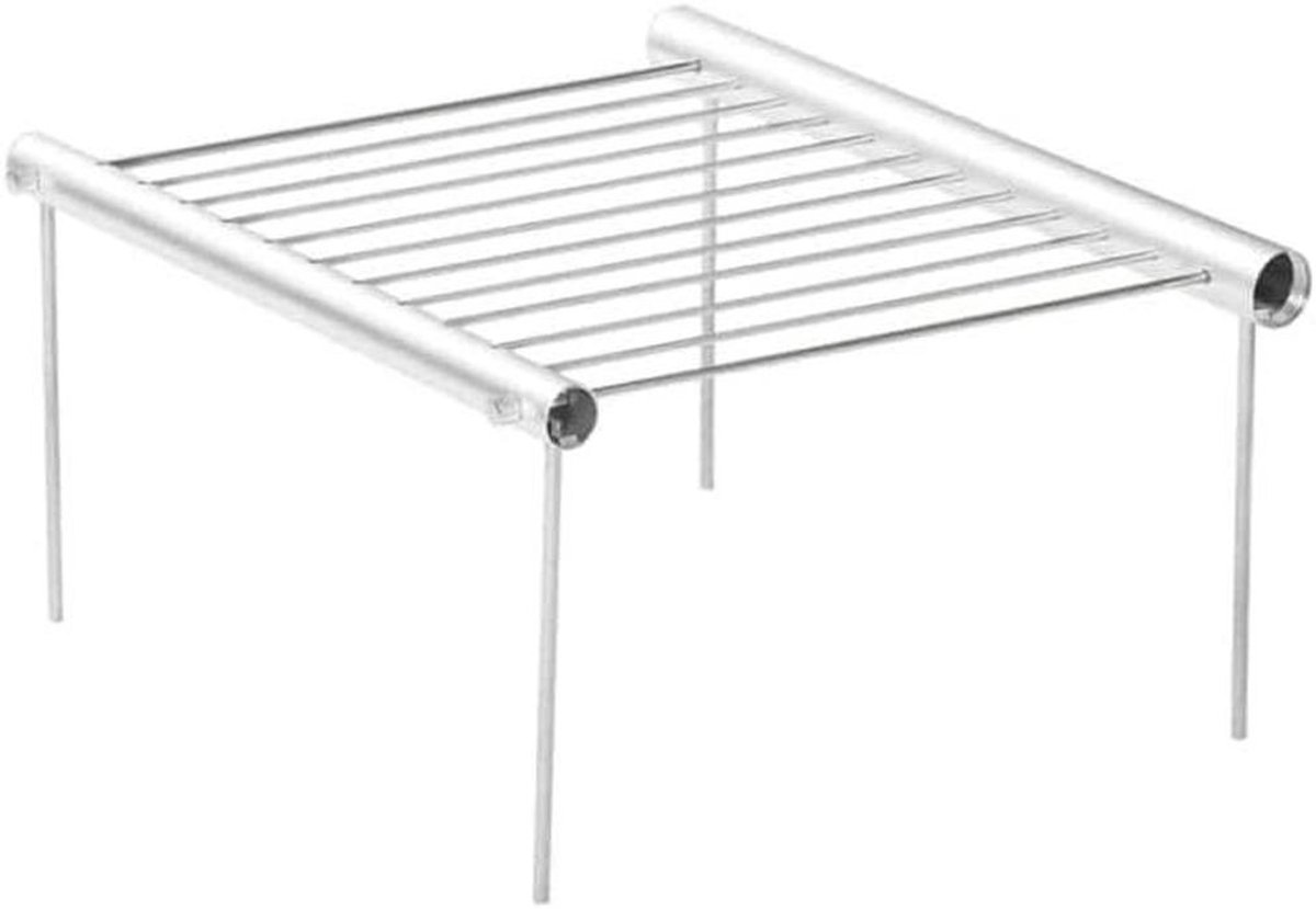Draagbare Grill - Mini BBQ - Buiten Koken - Gelijkmatige Warmte - 300 Gram - Zilver