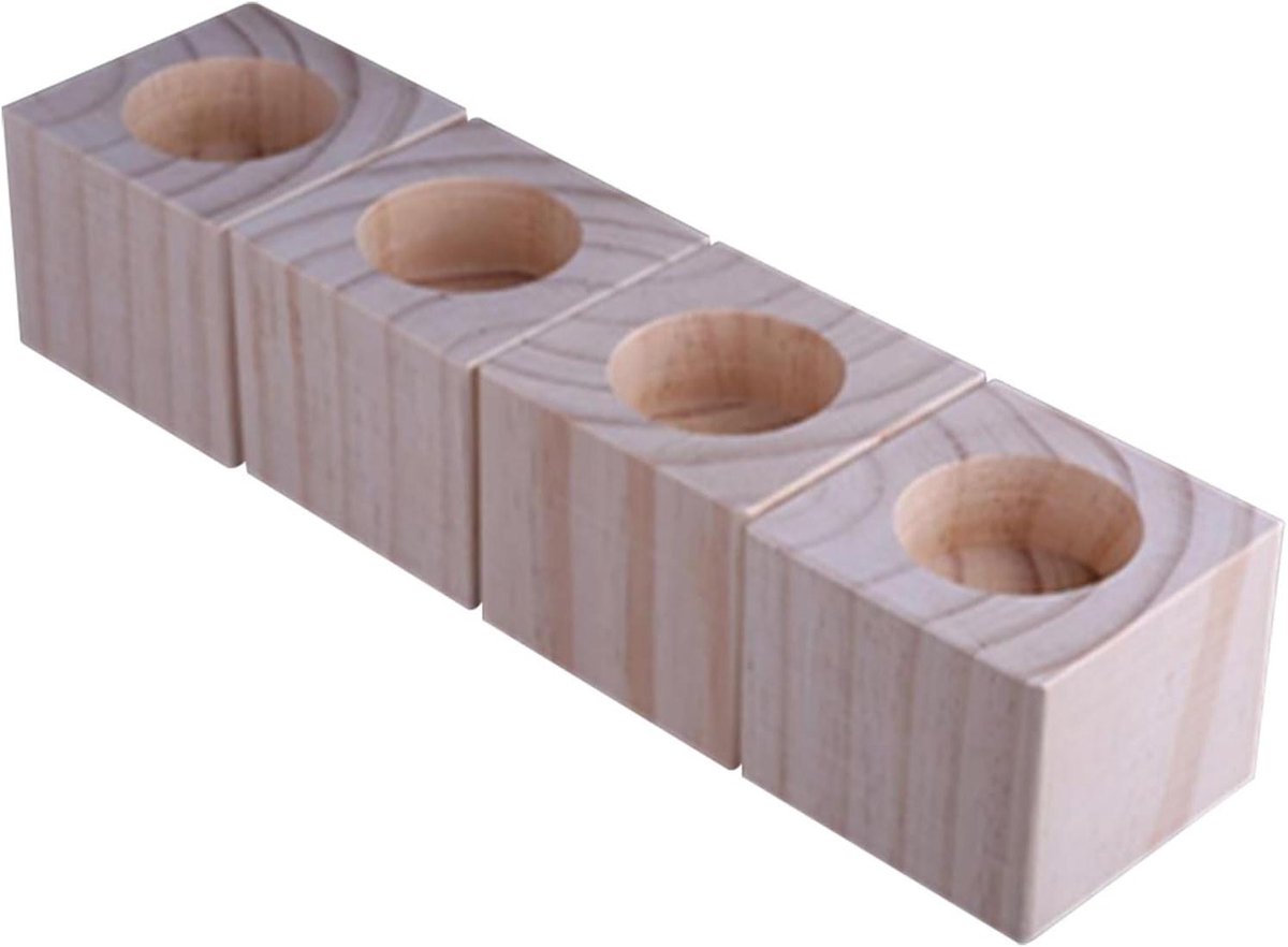 Houten Meubelverhogers - Bank Lift - Ruimte Vergroten - Stevig Massief Hout - Set van 4 - Natuurlijk Hout