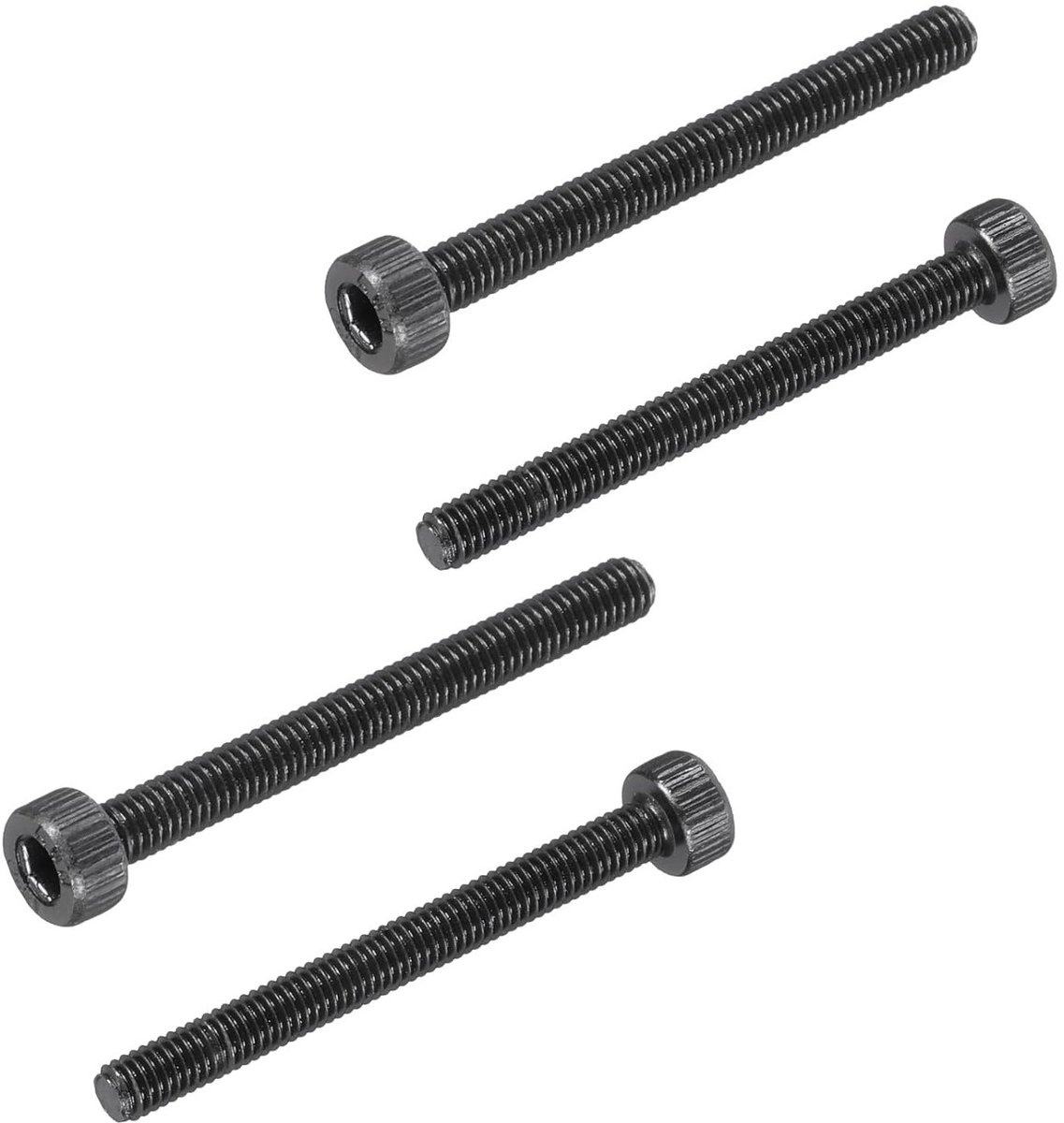 100 Stuks M3 x 30mm Zeskant Schroeven, 12.9 Graad Koolstofstaal, Voldraad Machine Schroeven voor Reparatie en Klussen