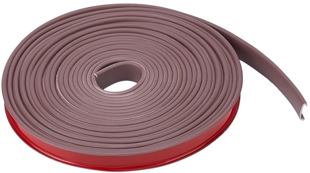 Dailygoods - Zelfklevend Rubber Randprofiel voor Meubelbescherming, Bruin, 8 m