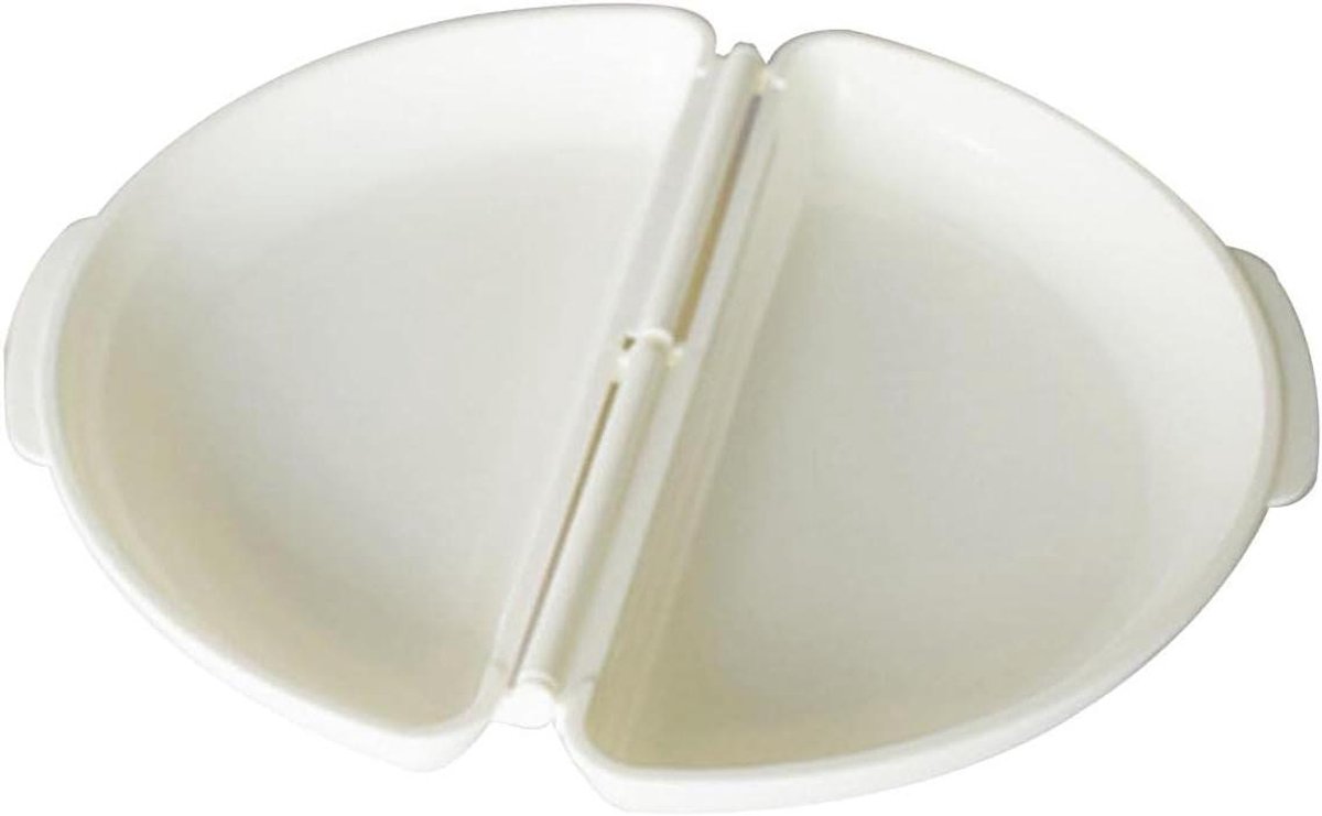 Omelet Pan - Ontbijt Maker - Snel Ontbijten - Antiaanbaklaag - 11.5 x 21 cm - Wit