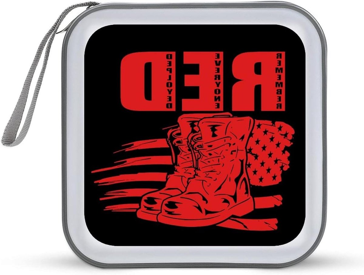 CD Opbergdoos - Disc Organizer - Muziek Luisteren - Stijlvol Ontwerp - 40 Disc Capaciteit - Rood