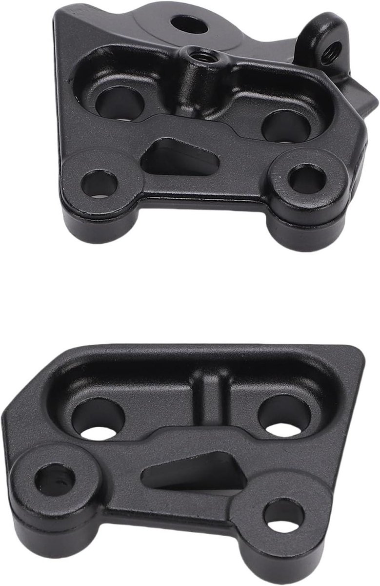 Voetsteunenbeugel Motor - Voetsteunsteun Verstelbaar - Verbeterde Stabiliteit - 6061 Aluminium Legering - Links en Rechts - Zwart