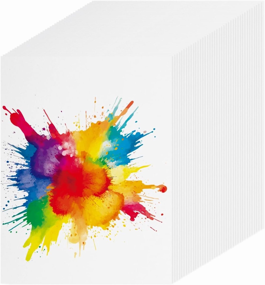 128 Vellen Katoen Aquarel Papier 150 lbs/300 g/m² Koude Pers Waterverf voor Schilderen en Tekenen, 25 x 30 cm, Perfect voor Kunstenaars