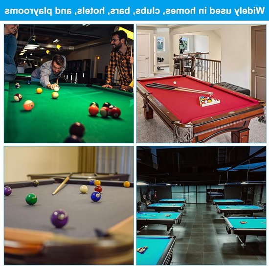Professionele Billiard Tafel Vilt 2.7M met 6 Vilt Strips - Snooker Vilt Vervangingsaccessoires voor Bars en Clubs in Groen van Merkloos — afbeelding 4