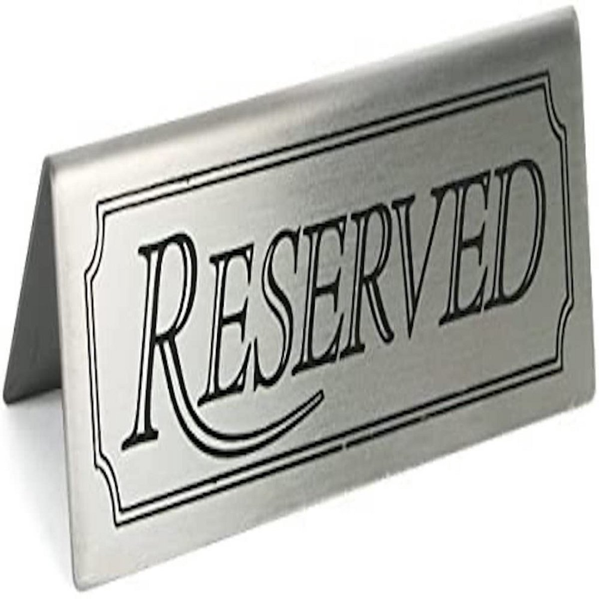Gereserveerd bord - Reservering teken - Tafel aankleding - Set van vijf - 16 x 7 cm