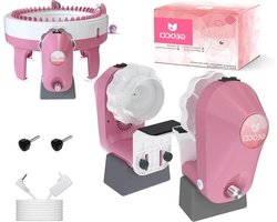 Breimachine Adapter - Elektrische Converter - Snel Breien - Directe Installatie - 40 & 48 Naald - Roze