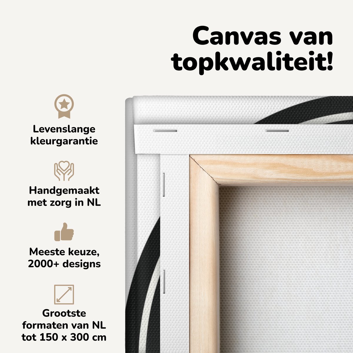 Canvas schilderij 90x120 cm - Wanddecoratie Illustratie van een ei in een zwarte braadpan