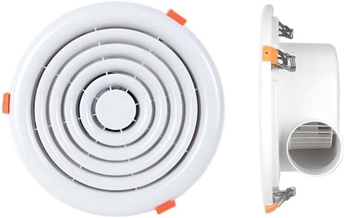 Ronde Ventilator - Afzuigkap Plafond - Luchtcirculatie Verbeteren - Ultradun Verzonken - Medium Formaat