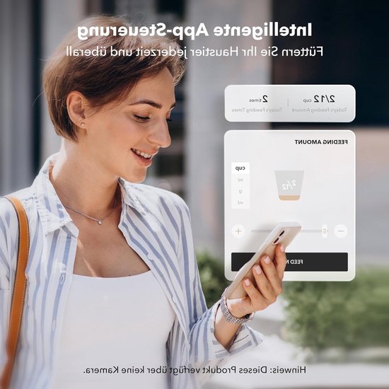 Automatische Voederdispenser voor 2 Katten en Honden met App, 5G WiFi, Lage Voedsel Sensor, 1-10 Maaltijden per Dag, Ideaal voor Huisdieren — afbeelding 4