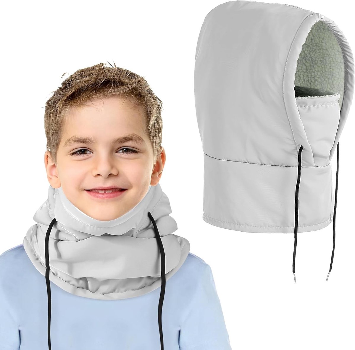 Thermische Balaclava voor Kinderen - Waterdichte Fleece Ski Masker met Winddichte Hoed en Gezichtsbedekking voor Snowboarden en Wandelen in de Winter
