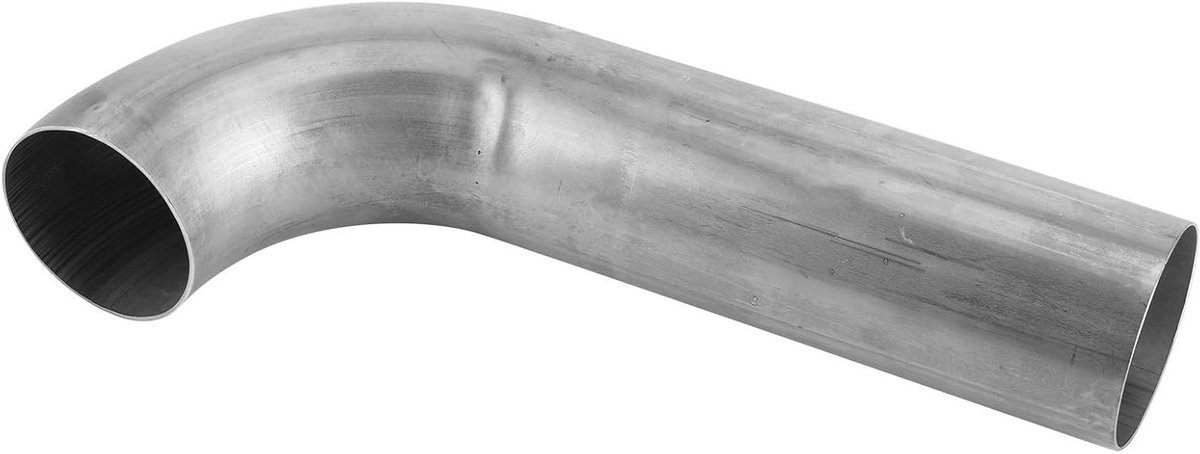 Exhaustpijp 2.5 inch 90 graden korte RVS uitlaatbocht buis voor auto-accessoires en prestaties