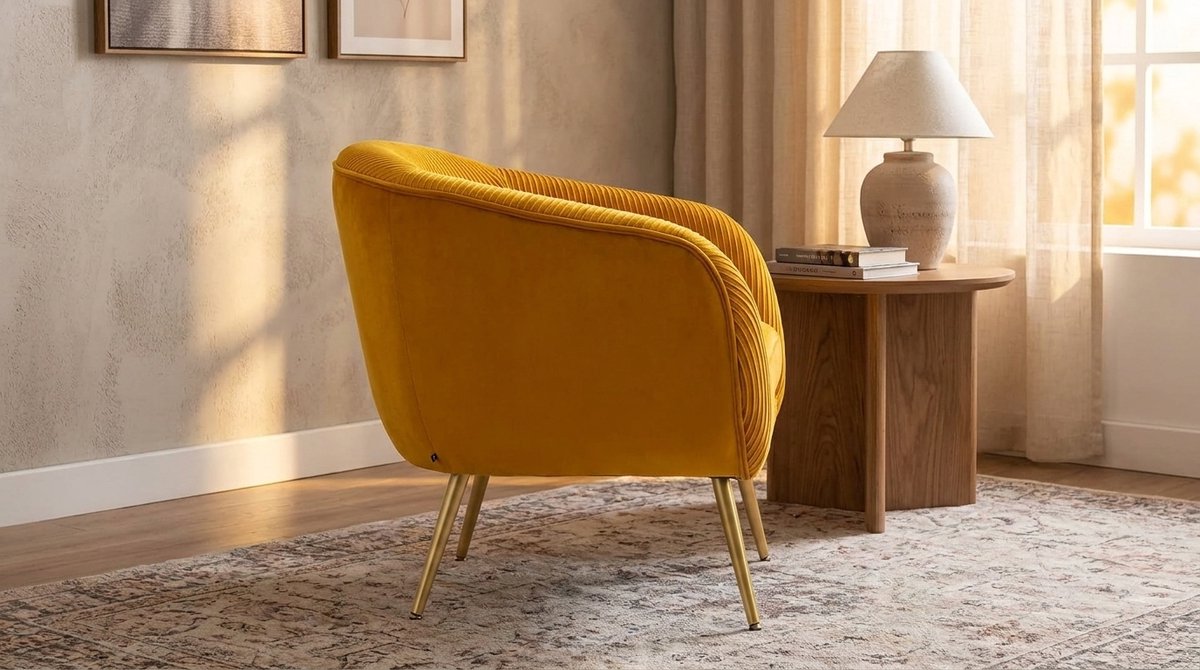 Luxe Fluweel Fauteuil – Industrohome