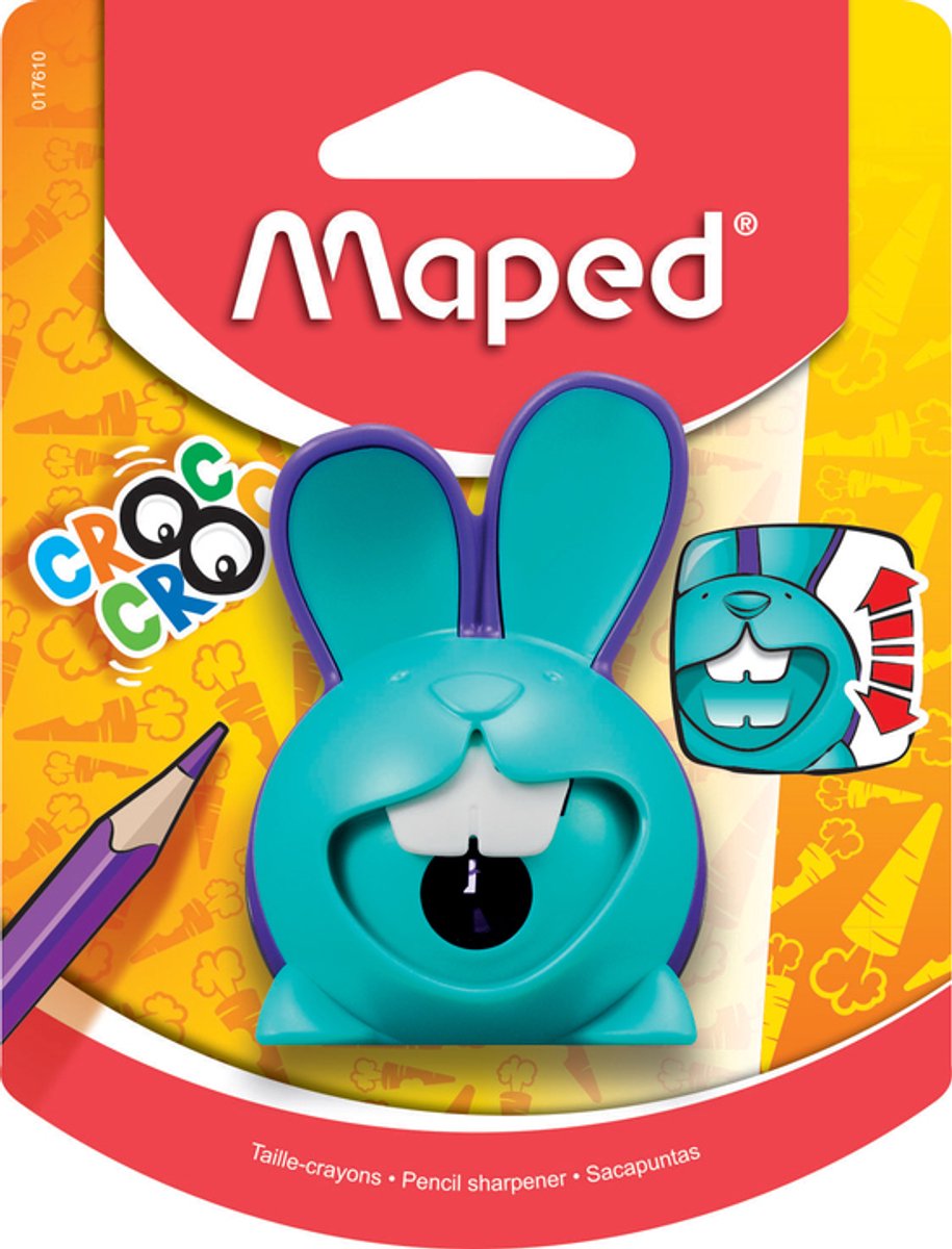 Maped 017690, Handmatige puntenslijper, Blauw, 3 jaar, 8 mm, 1 stuk(s)