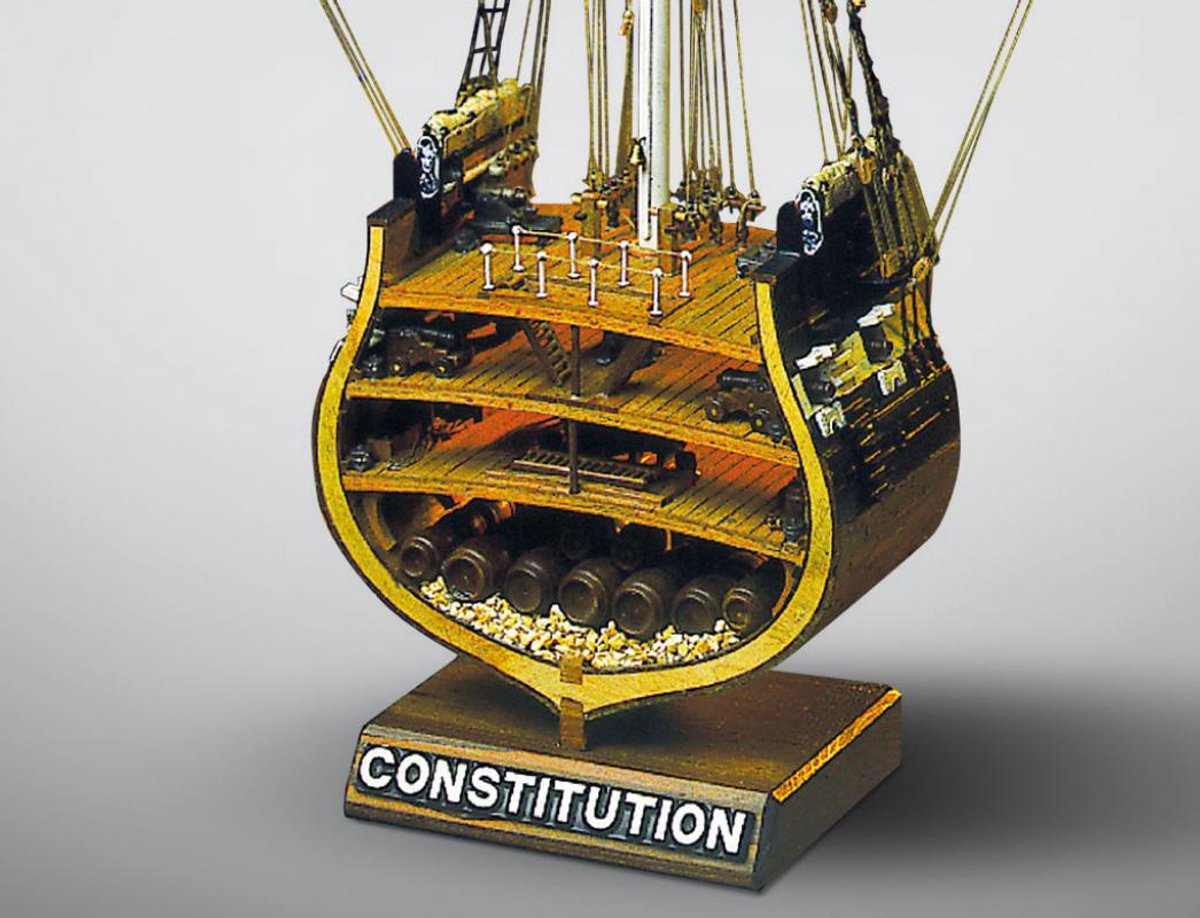 Mamoli MV32 USS Constitution Doorsnede houten scheepsmodel schaal 1:93 DIY