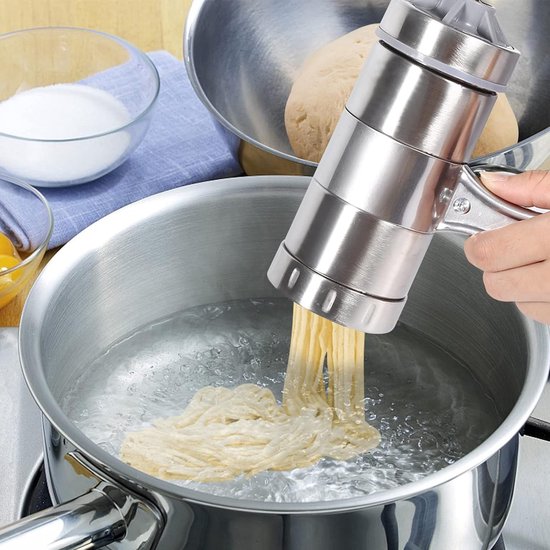 Handmatige RVS Pastamaker met 5 Vormen - Keukenaccessoires voor Verse Pasta — afbeelding 5