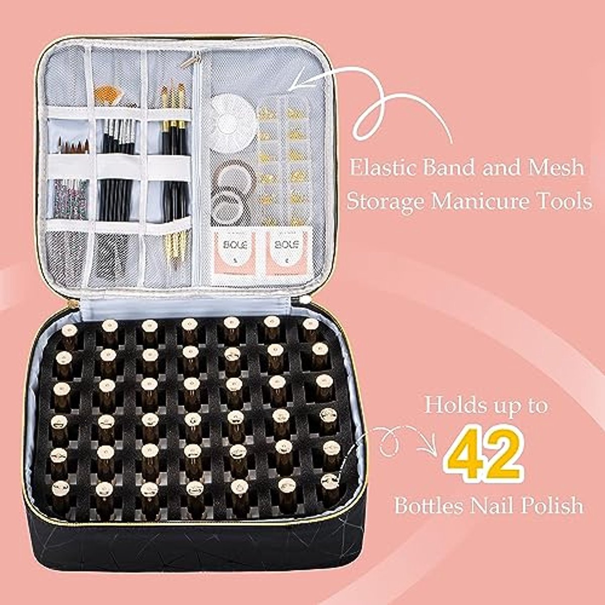 Nagellak Koffer - Nagel Koffer - Nagelopberger - Veilig opbergen