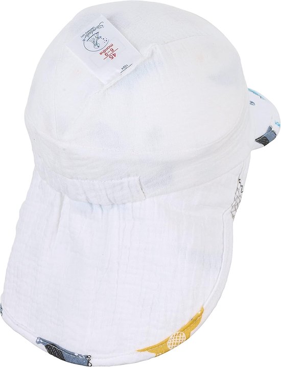 Baby Muts - Kinder Muts - Hoofd Warm Houden - Met Nekbescherming - One Size - Dino Print — afbeelding 3